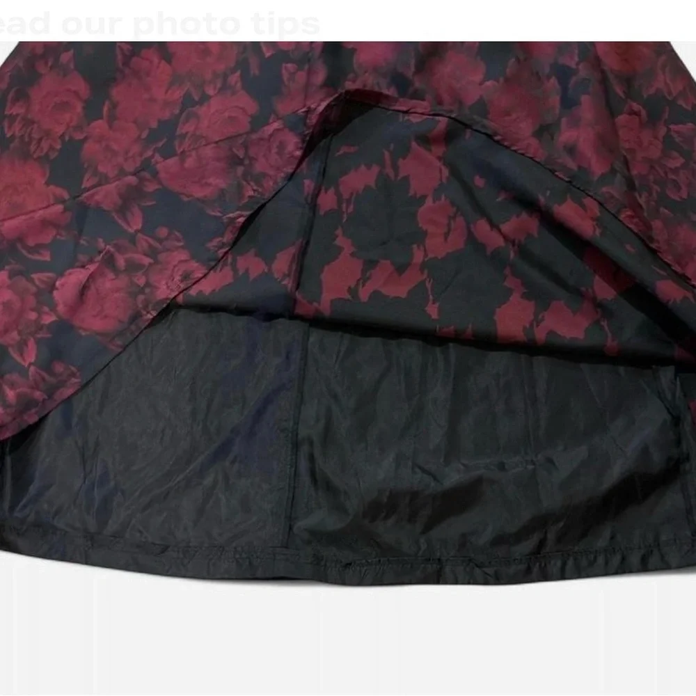 Alex Evenings  Women Formal Dress - Black and Red Floral - Picture 7 of 9